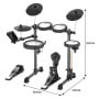 Karrera 18S Electronic Drum Kit Quiet Mesh Pads 8 Dual-Trigger Snare Bluetooth 300+ Sounds thumbnail 3