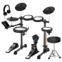 Karrera 18S Electronic Drum Kit with Mesh Pads 8in Bluetooth USB/MIDI Drum Coach Metronome  Kick Pedal & Choke Cymbals thumbnail 5