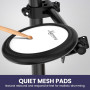 Karrera 18S Electronic Drum Kit with Mesh Pads 8in Bluetooth USB/MIDI Drum Coach Metronome  Kick Pedal & Choke Cymbals thumbnail 6