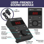 Karrera 18S Electronic Drum Kit Quiet Mesh Pads 8 Dual-Trigger Snare Bluetooth 300+ Sounds thumbnail 6