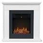Dimplex Embassy 2kW Mini Mantle Electric Fireplace Suite, Freestanding Optiflame LED Flame Effect Heater, White thumbnail 1