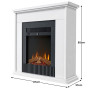 Dimplex 2kW Mini Mantle Embassy Suite Electric Fireplace with Optiflame thumbnail 2