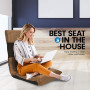 Adjustable  Floor Gaming Lounge Chair 98 x 46 x 19cm - Light Brown thumbnail 2