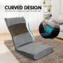 Adjustable Floor  Lounge Chair 98 x 46 x 19cm - Light Grey thumbnail 7