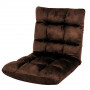 Adjustable Cushioned Floor Gaming Lounge Chair 100 x 50 x 12cm - Brown thumbnail 1