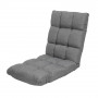 Adjustable Cushioned Floor Gaming Lounge Chair 99x41x12cm - Dark Grey thumbnail 1