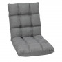 Adjustable Cushioned Floor Gaming Lounge Chair 99x41x12cm - Dark Grey thumbnail 4