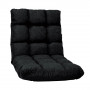 Adjustable  Floor Gaming Lounge Line  Chair 100 x 50 x 12cm - Black thumbnail 4