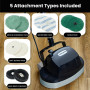 GEN2 Hauskeeper 5 in 1 Electric Floor Polisher 6M Power Cable Timber Hard Waxer Buffer Cleaner Black 240V thumbnail 12