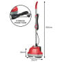 Hauskeeper 5 in 1 Electric 240V Floor Polisher w/ 6M Power Cable Timber Hard Waxer Buffer Cleaner Red thumbnail 3