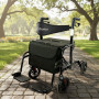 Orthonica Aluminium 2-in-1 Rollator Wheelchair with Foldable Frame – Black & Silver thumbnail 12