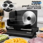 Pronti Electric Deli and Food Slicer 200W with 2 Blades - Black thumbnail 13