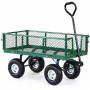 Garden Cart with Mesh Liner Lawn Folding Trolley thumbnail 1