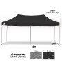 Gazebo Tent Marquee 3x6m PopUp Outdoor Wallaroo Black thumbnail 14