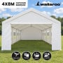 Wallaroo 4x8m Outdoor Event Marquee Party Tent Pavilion Gazebo Canopy with Removable Sidewalls & Zip Door - White thumbnail 2