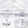 Wallaroo 4x8m Outdoor Event Marquee Party Tent Pavilion Gazebo Canopy with Removable Sidewalls & Zip Door - White thumbnail 4