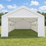 Wallaroo 4x8m Outdoor Event Marquee Party Tent Pavilion Gazebo Canopy with Removable Sidewalls & Zip Door - White thumbnail 8
