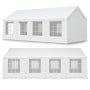 Wallaroo 4x8m Outdoor Event Marquee Party Tent Pavilion Gazebo Canopy with Removable Sidewalls & Zip Door - White thumbnail 12