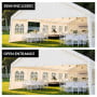 Wallaroo 6x12m Outdoor Event Marquee Gazebo Party Wedding Tent - White thumbnail 4
