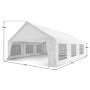 Wallaroo 6x6m Outdoor Event Marquee Gazebo Party Wedding Tent - White thumbnail 2