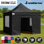 Wallaroo 3x3 PopUp Black Gazebo Marquee Outdoor Tent thumbnail 13