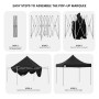 Wallaroo 3x3 PopUp Black Gazebo Marquee Outdoor Tent thumbnail 7