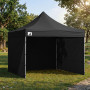 Wallaroo 3x3m Pop Up Gazebo Marquee Outdoor Folding Canopy Tent with 5 Walls Sandbags Carry Bag Weatherproof Black thumbnail 14