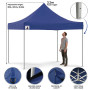 Wallaroo 3x3 PopUp Blue Gazebo Marquee Outdoor Tent thumbnail 5