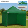 Wallaroo 3x3m Pop Up Gazebo Marquee Outdoor Canopy Tent with 5 Walls Sandbags & Carry Bag Folding Sun Shade Green thumbnail 8