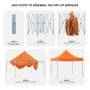 Wallaroo 3x3 PopUp Orange Gazebo Marquee Outdoor Tent thumbnail 7
