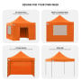 Wallaroo 3x3 PopUp Orange Gazebo Marquee Outdoor Tent thumbnail 11