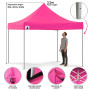 Wallaroo 3x3 PopUp Pink Gazebo Marquee Outdoor Tent thumbnail 5