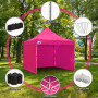 Wallaroo 3x3m Pop Up Gazebo Pink Marquee Canopy Outdoor Tent with 5 Side Walls Sandbags Carry Bag Folding Sun Shade thumbnail 12