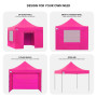 Wallaroo 3x3 PopUp Pink Gazebo Marquee Outdoor Tent thumbnail 11