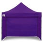 Wallaroo 3x3m Pop Up Gazebo Marquee Outdoor Canopy Folding Shade Tent with 5 Walls, Sandbags & Carry Bag - Purple thumbnail 6