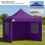 Wallaroo 3x3 PopUp Purple Gazebo Marquee Outdoor Tent thumbnail 6