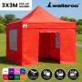 Wallaroo 3x3 PopUp Red Gazebo Marquee Outdoor Tent thumbnail 14