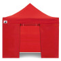Wallaroo 3x3m Pop Up Gazebo Marquee Canopy Tent with 5 Side Walls, Sandbags & Carry Bag - Outdoor Market Red thumbnail 5