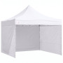 Wallaroo 3x3m Pop Up Gazebo Marquee Tent with 5 Walls, Sandbags & Carry Bag - White Folding Outdoor Canopy Shade thumbnail 1