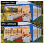 4x8 Outdoor Event Wedding Marquee Tent Blue thumbnail 7
