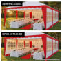 Wallaroo 4x8m Outdoor Event Wedding Marquee Tent Gazebo Canopy Red thumbnail 7