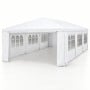 Wallaroo 4x8m Outdoor Event Marquee Gazebo Party Wedding Tent Canopy with Removable Window & Door Walls - White thumbnail 1