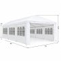 Wallaroo 4x8m Outdoor Event Marquee Gazebo Party Wedding Tent Canopy with Removable Window & Door Walls - White thumbnail 3