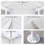 Wallaroo 4x8m Outdoor Event Marquee Gazebo Party Wedding Tent Canopy with Removable Window & Door Walls - White thumbnail 4
