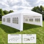 Wallaroo 4x8m Outdoor Event Marquee Gazebo Party Wedding Tent Canopy with Removable Window & Door Walls - White thumbnail 5