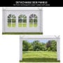 Wallaroo 4x8m Outdoor Event Marquee Gazebo Party Wedding Tent Canopy with Removable Window & Door Walls - White thumbnail 8