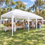 Wallaroo 4x8m Outdoor Event Marquee Gazebo Party Wedding Tent Canopy with Removable Window & Door Walls - White thumbnail 9