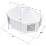Wallaroo 6x4.5m Wedding Gazebo Marquee with Sidewalls thumbnail 3