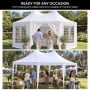 Wallaroo 6x4.5m Wedding Gazebo Marquee with Sidewalls thumbnail 8
