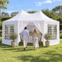 Wallaroo 6x4.5m Wedding Gazebo Marquee with Sidewalls thumbnail 9